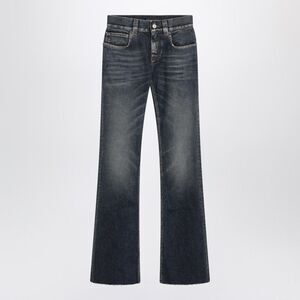 Balenciaga Dark Blue Bootcut Slim Fit Jeans Women
